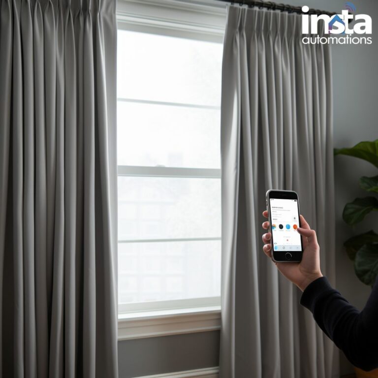 Smart Curtains operating by smart phone
