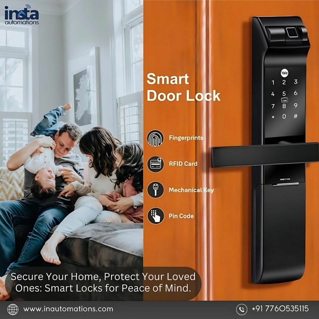 Happy and Safe Family with a Smart Door locks